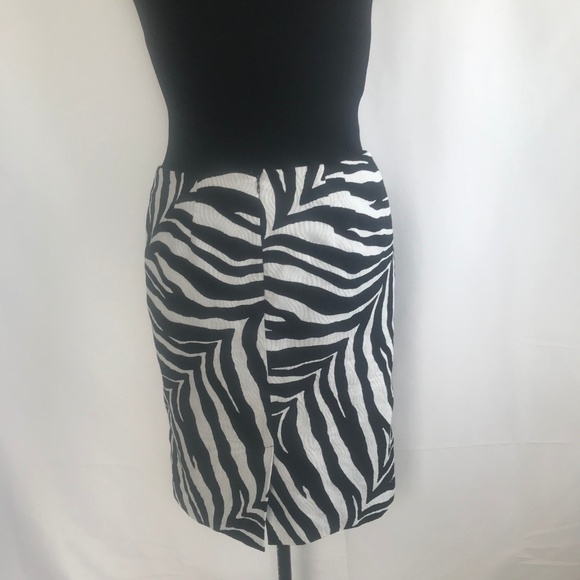 *4/$20* Talbots Zebra Print Midi Skirt - Picture 3 of 7